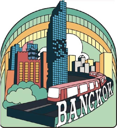 Bangkok Solid Magnet Deco mahanakhon
