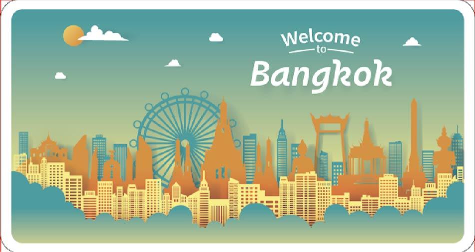 Bangkok Zinc Magnet Flat welcome to bangkok