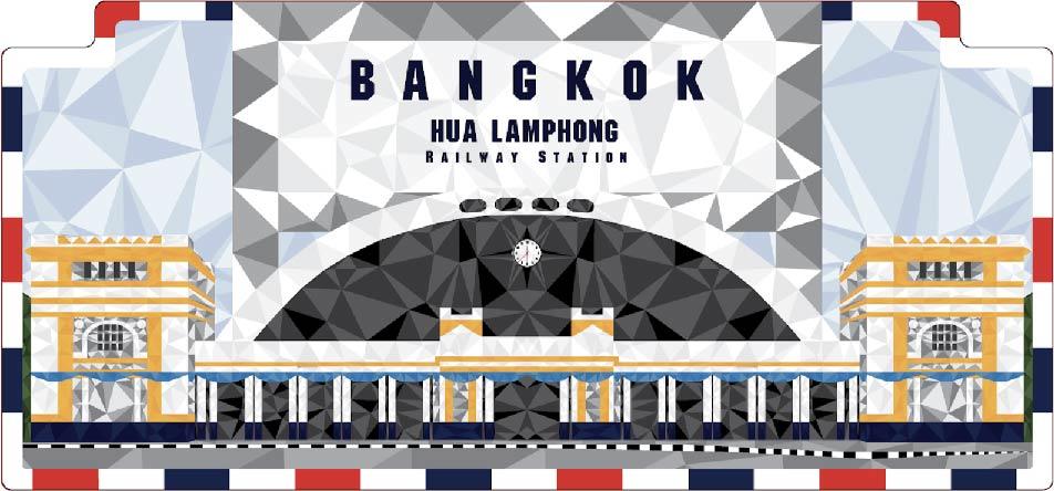 Bangkok Zinc Magnet Low Poly hua lamphong