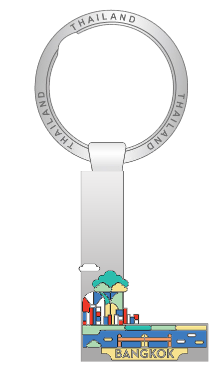 Bangkok Solid30 Keychain L
