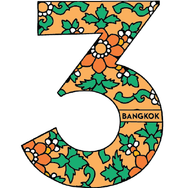 Bangkok Solid30 Keychain Number 3