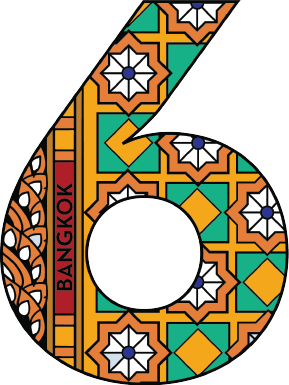 Bangkok Solid30 Keychain Number 6