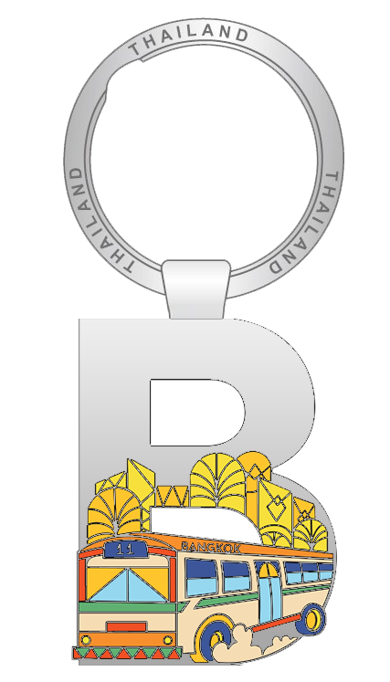 Bangkok Solid30 Keychain B