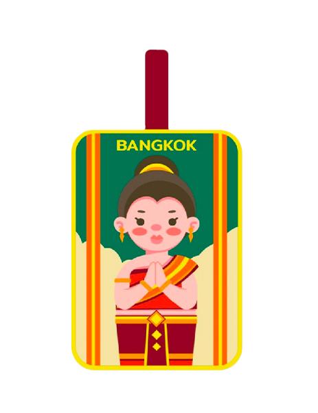 Bangkok PVC Tagbag Flat girl with thai costume