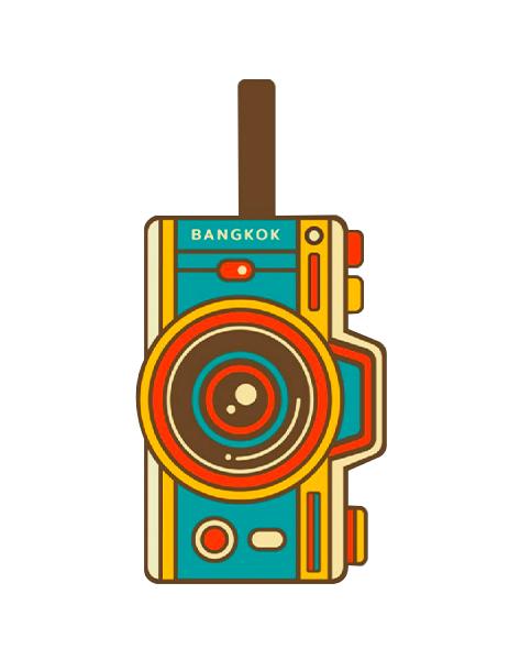 Bangkok PVC Tagbag Retro film camera