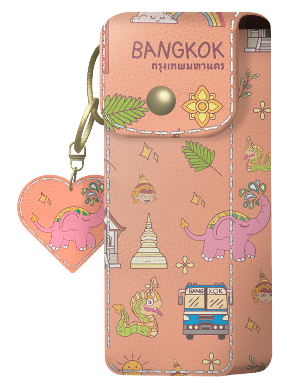 Bangkok Lip Case Whimsical Pink Mix Bangkok