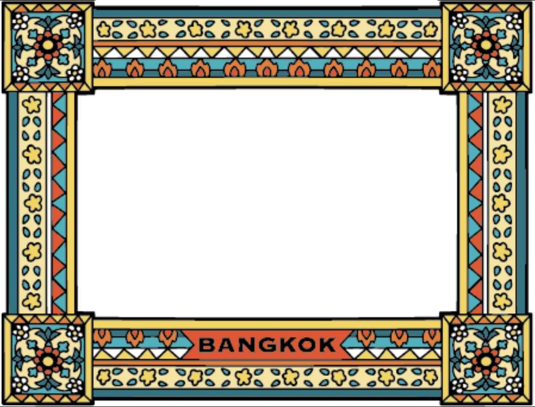 Bangkok Solid Standing Frame Nouveau Wat Arun