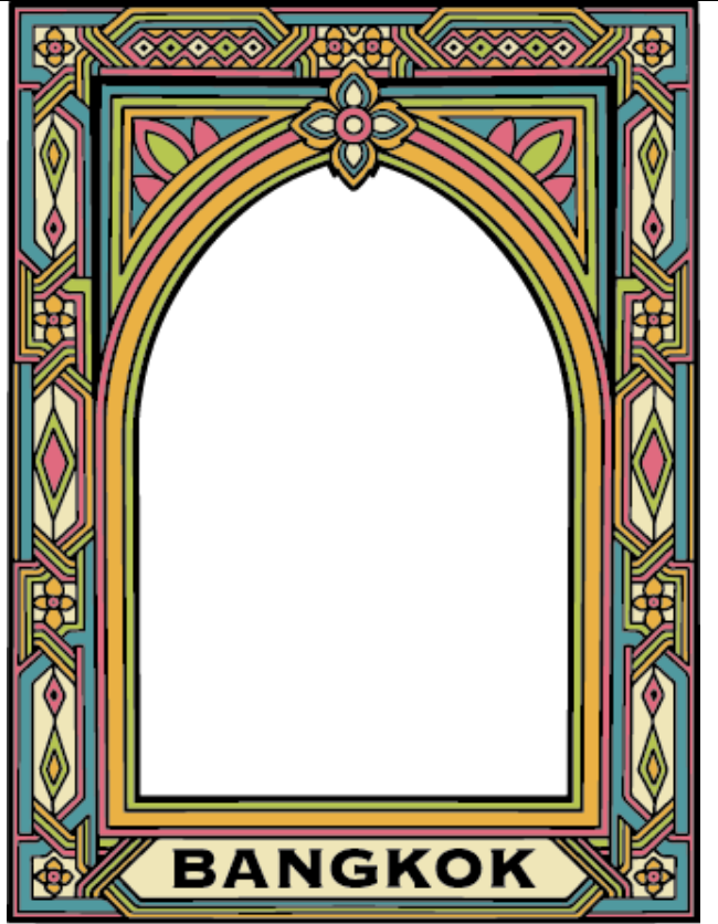 Bangkok Solid Standing Frame Deco Thai Silk