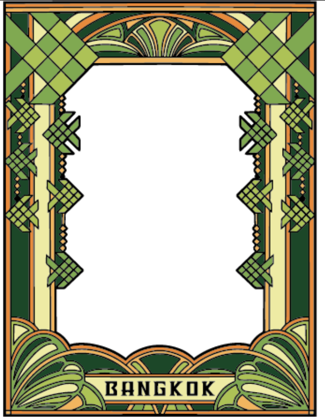Bangkok Solid Standing Frame Deco Pla Ta Pian