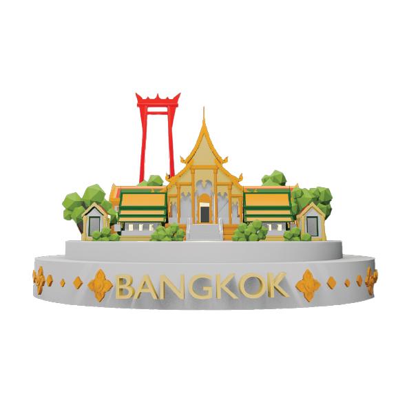 Bangkok  Resin Mockup Deco Giant Swing