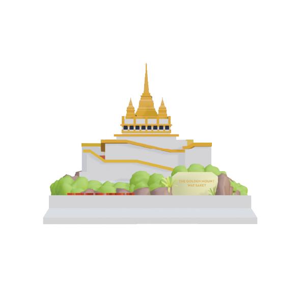 Bangkok  Resin Mockup  Deco Phukhou Thong