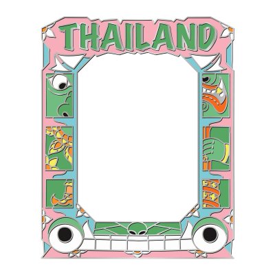 Thailand Solid Picture Frame 8x10cm Font Thailand & Giant