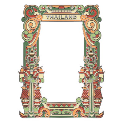 Thailand Solid Picture Frame 8x12cm Twin Giant