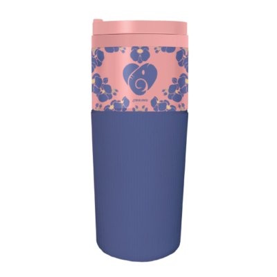 Thailand Straw Glass Tumbler Orchid flower