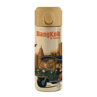 bangkok vacuum tumbler giant, tuk tuk and the city