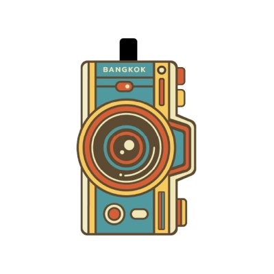 Bangkok PVC Tag Bag Camera