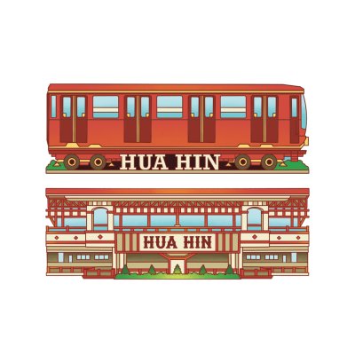 Train station & train