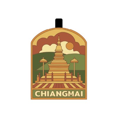Chiang Mai PVC Tag Bag Doi Suthep