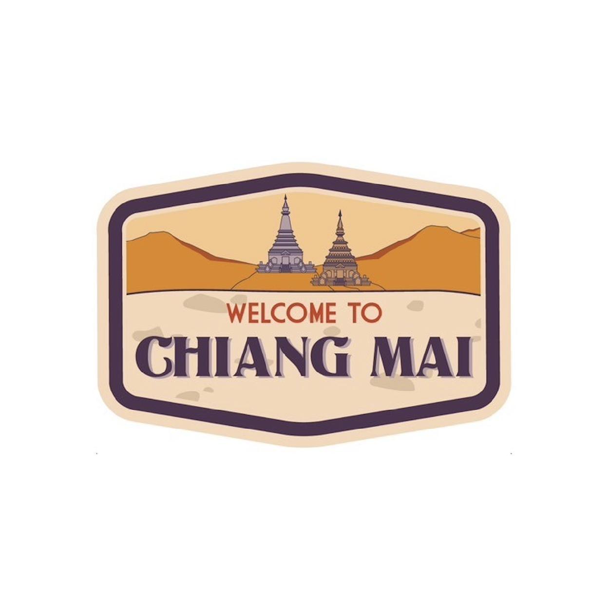 [18] Zinc Magnet Welcome to ChiangMai 1