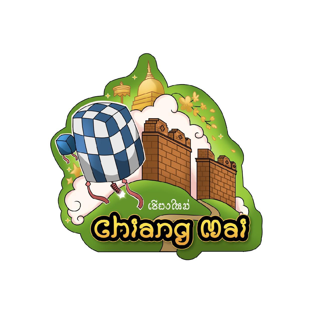 [74] Wood Magnet ChiangMai 3