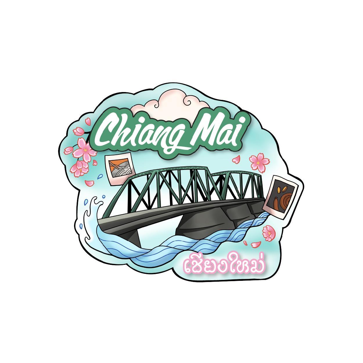 [75] Wood Magnet ChiangMai 4