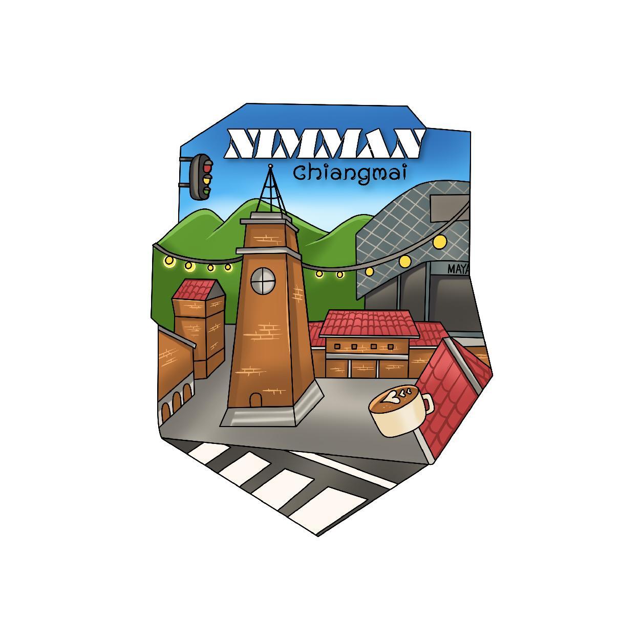 [87] Wood Magnet Nimman 1
