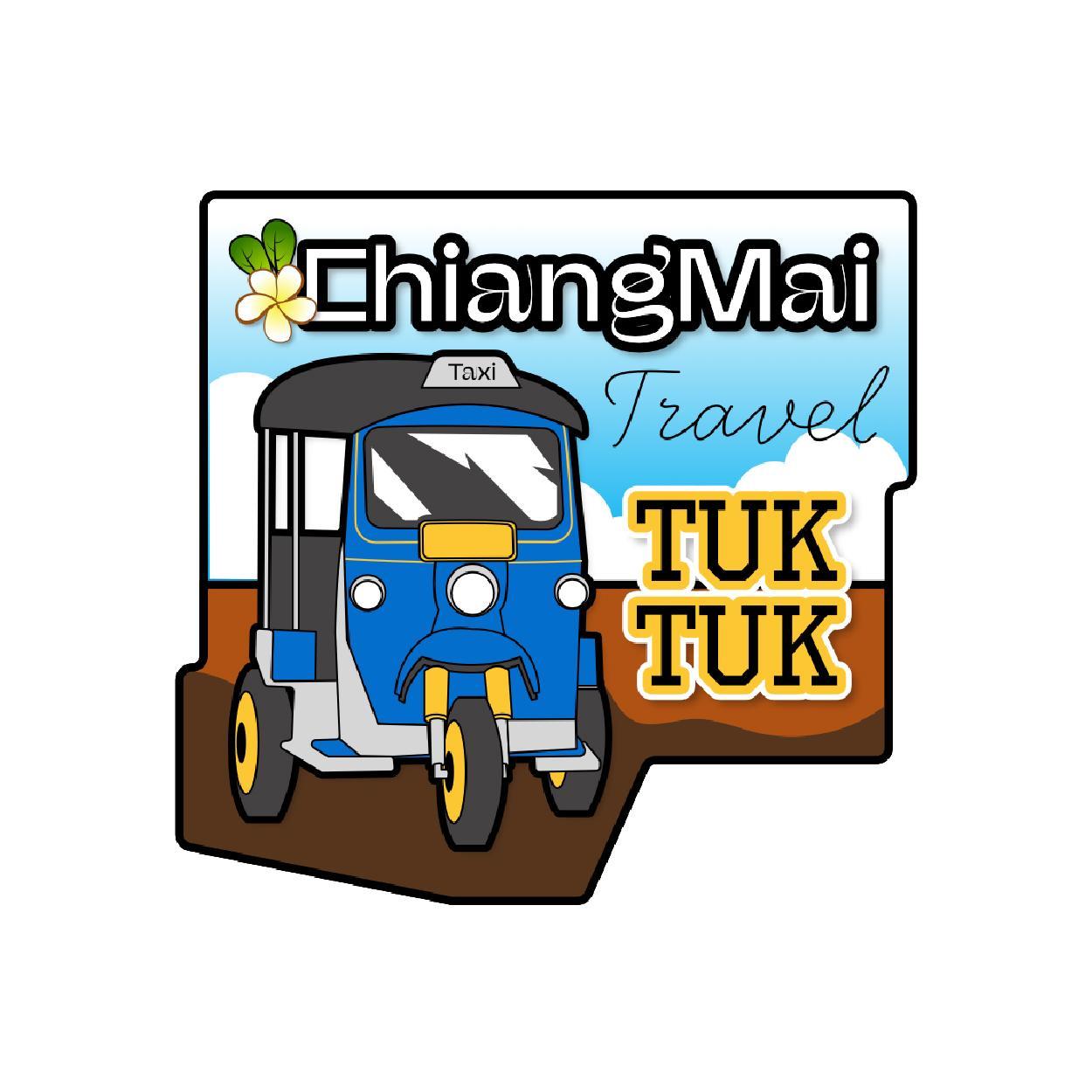 [91] Wood Magnet Tuk Tuk