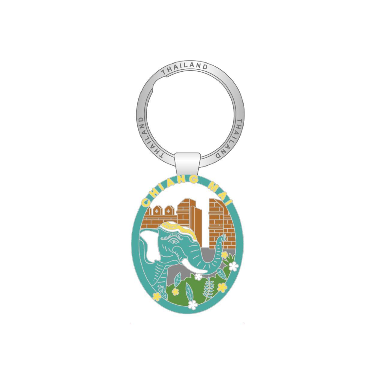 [122] Solid50 Keychain Elephant ChiangMai
