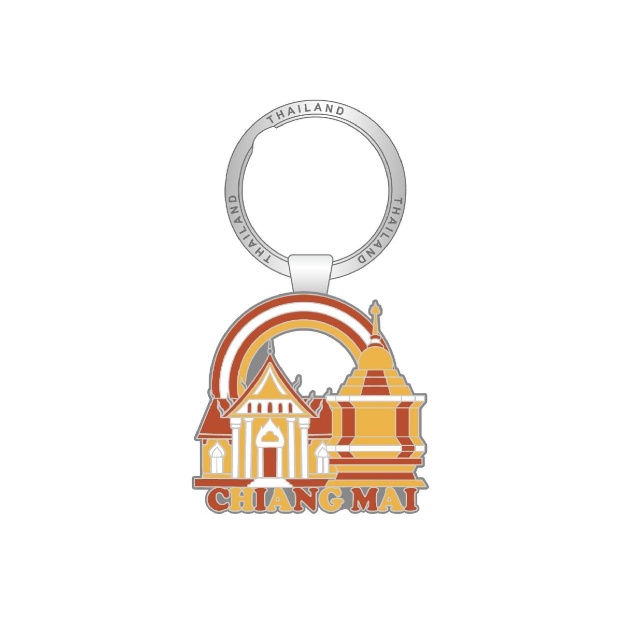 [125] Solid50 Keychain Wat Chiangmai