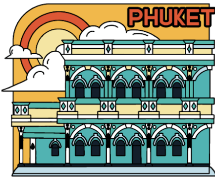 Phuket Solid Magnet Deco sino portuguese