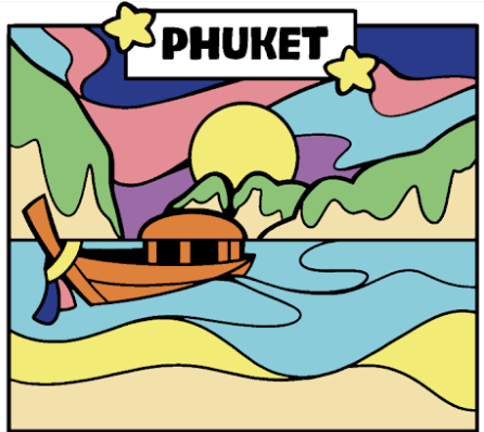 Phuket Solid Magnet Whimsical phi phi island