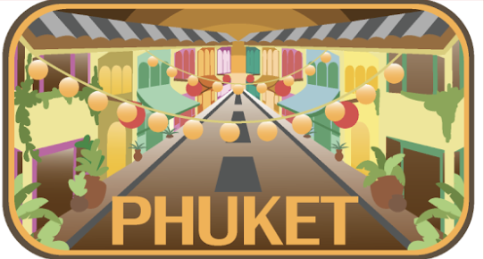 Phuket Zinc Magnet Retro soi romanee