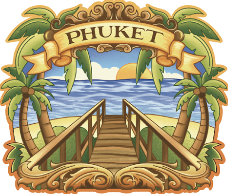 Phuket Wood Magnet Nouveau naithon beach