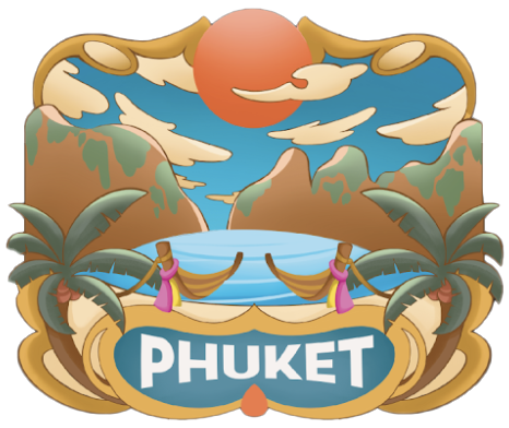 Phuket Wood Magnet Nouveau Phi Phi beach