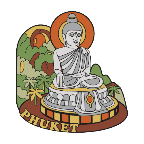 Phuket PVC Magnet Retro Big Buddha of Phuket