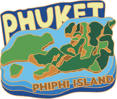 Phuket PVC Magnet Art whimsical Phiphi island