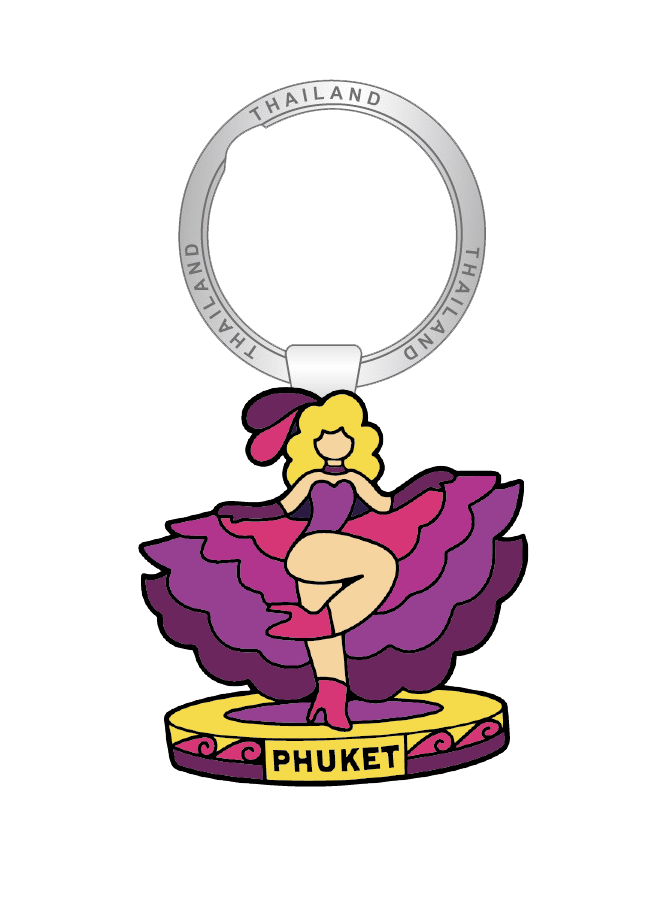 Phuket Solid Keychain Nouveau Cabaret show