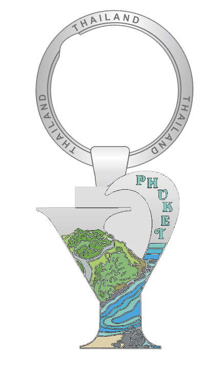 Phuket Solid30 Keychain Y