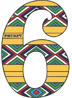Phuket Solid30 Keychain Number 6