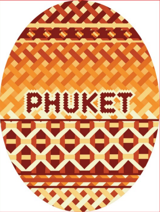 Phuket Pocket Mirror Deco Wai hat