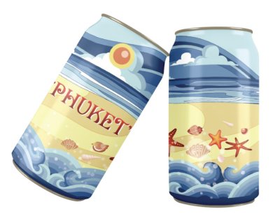 Phuket Bottle Nouveau Sea and Shell