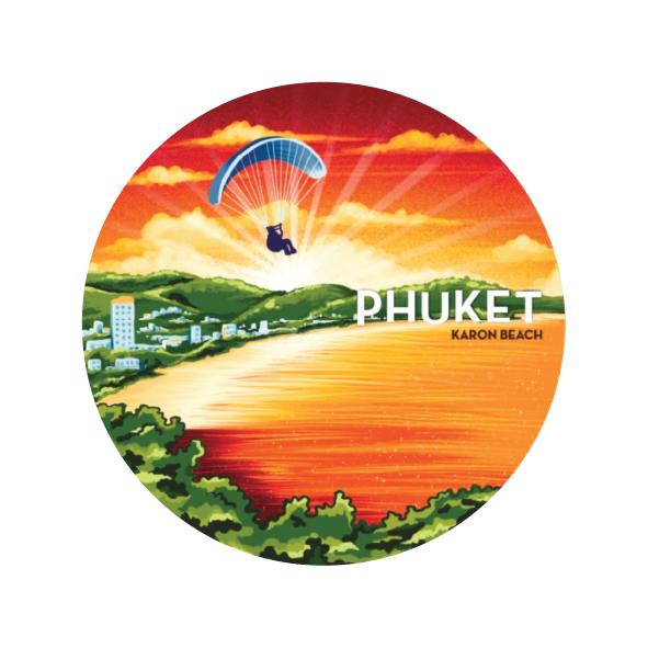 Phuket  Resin Plate Retro Karon beach