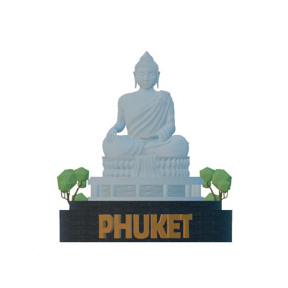 Phuket  Resin Mockup Deco Big Buddha