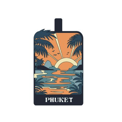 Phuket PVC Tag Bag Beach and Island views