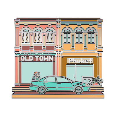 PK Mag old town, colorful buildings