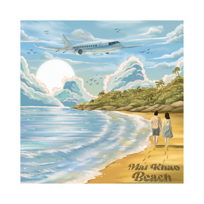 PK Mag mai khao beach&plane