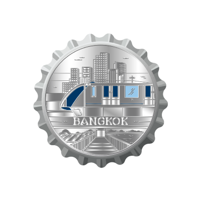 BK beercap opener skytrain&mahanakhon