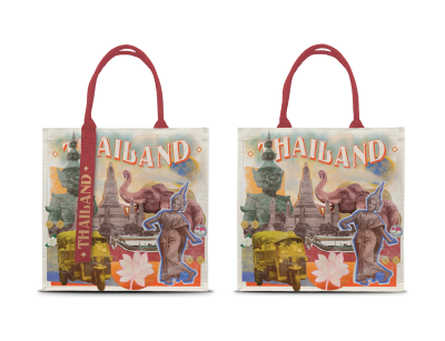 TH tote ver thai identity collage art