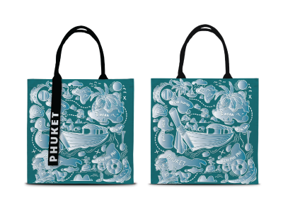 PK tote ver longtail boats&islands