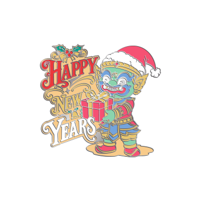 TH mag happy new year & giant santa claus